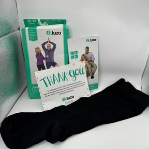 juzo dynamic 20-30 mmHg Knee High With Silicone Border Full Foot Size II Black